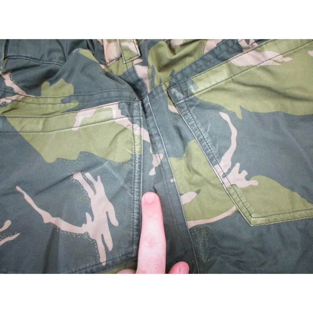 Burton Barnstorm Pants Boys XL Green Camouflage Snowboard Ski DRYRIDE Youth